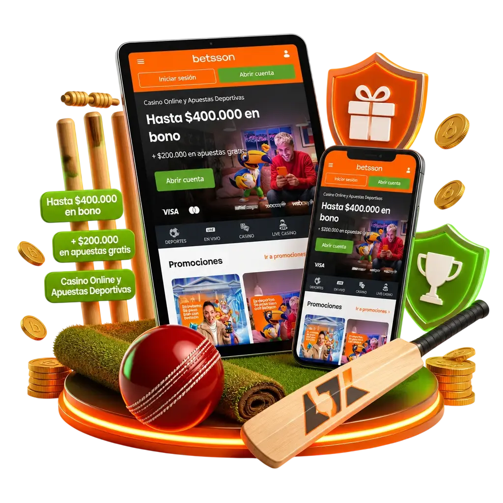Apuestas de cricket en línea en Betsson Chile