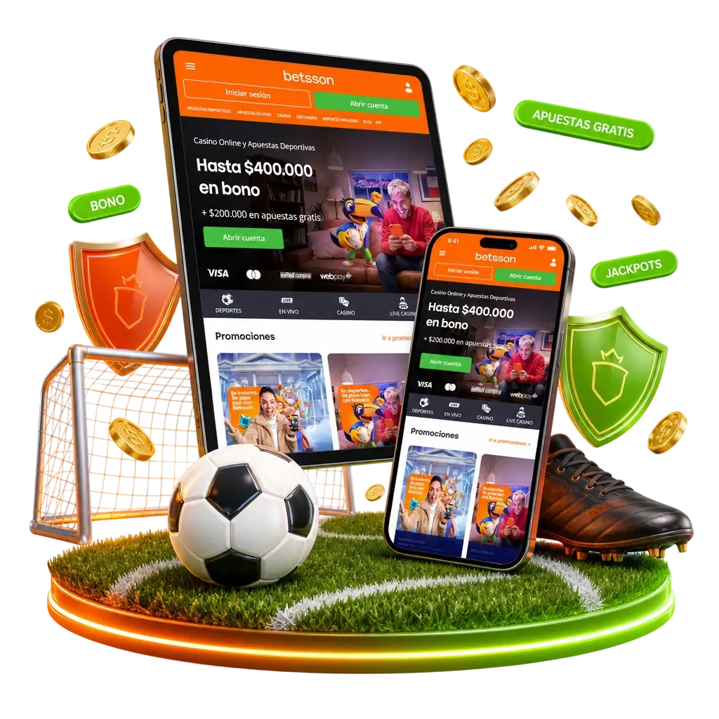 Apuestas de fútbol online en Betsson Chile