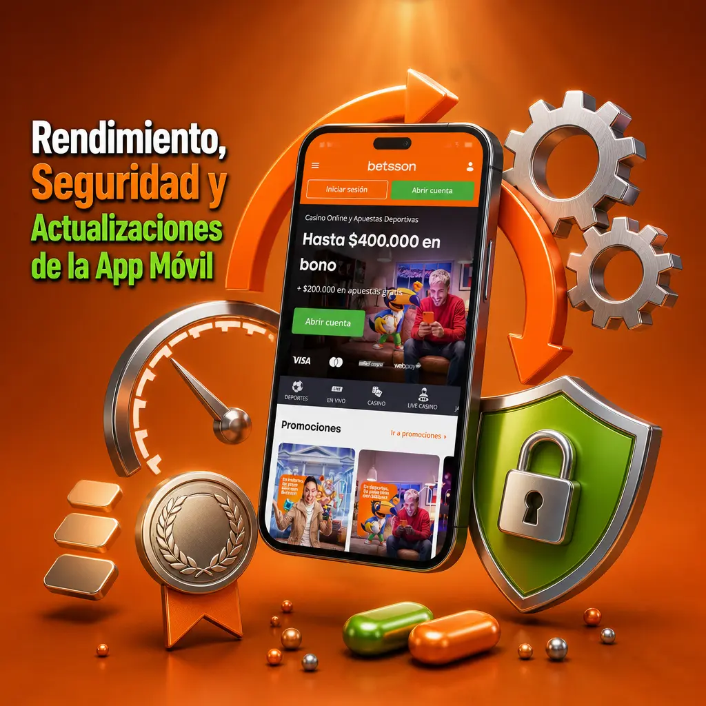 Rendimiento y seguridad de la app móvil de Betsson