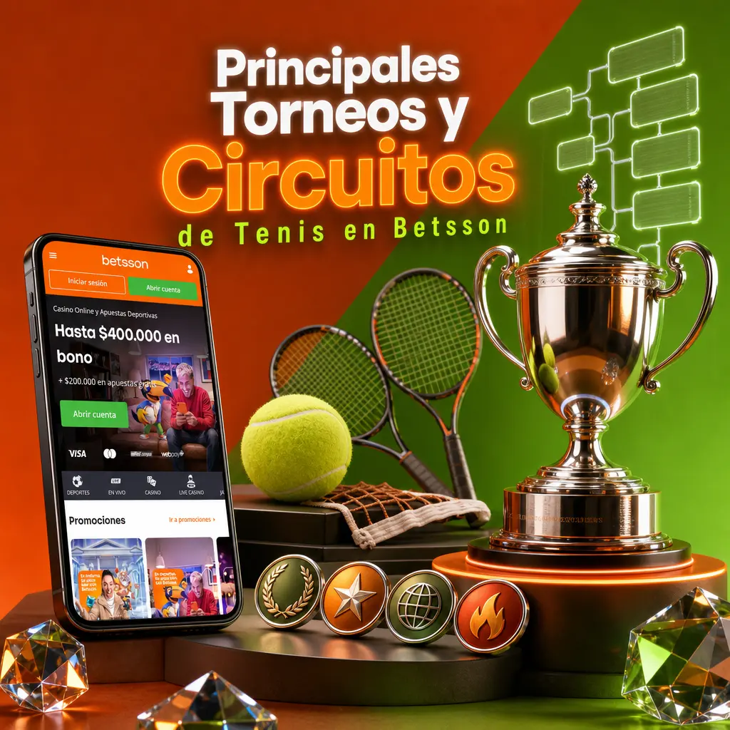 Torneos y circuitos de tenis disponibles en Betsson