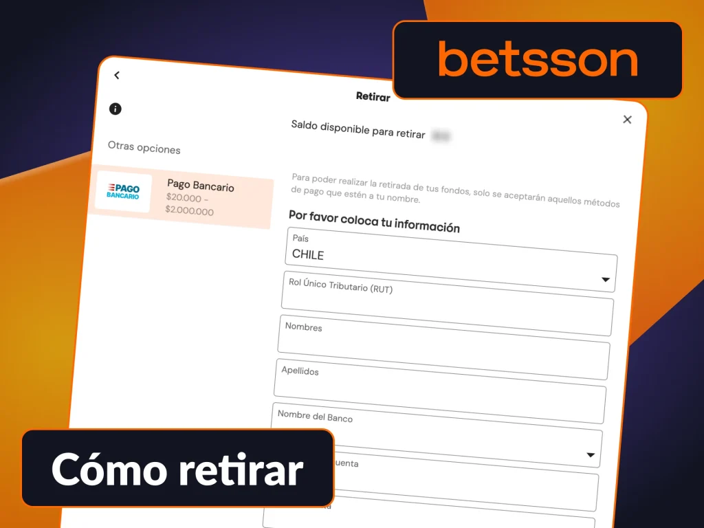 Retira tus ganancias en unos pocos pasos en el casino Betsson.